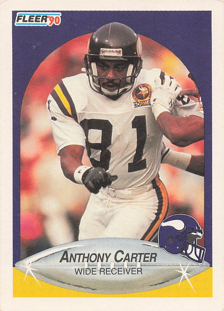 1990 Fleer Football Anthony Carter #96