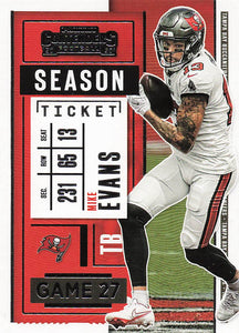 2020 Panini Contenders Football Mike Evans #15