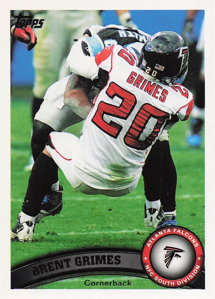 2011 Topps Football Brent Grimes #305 Rookie