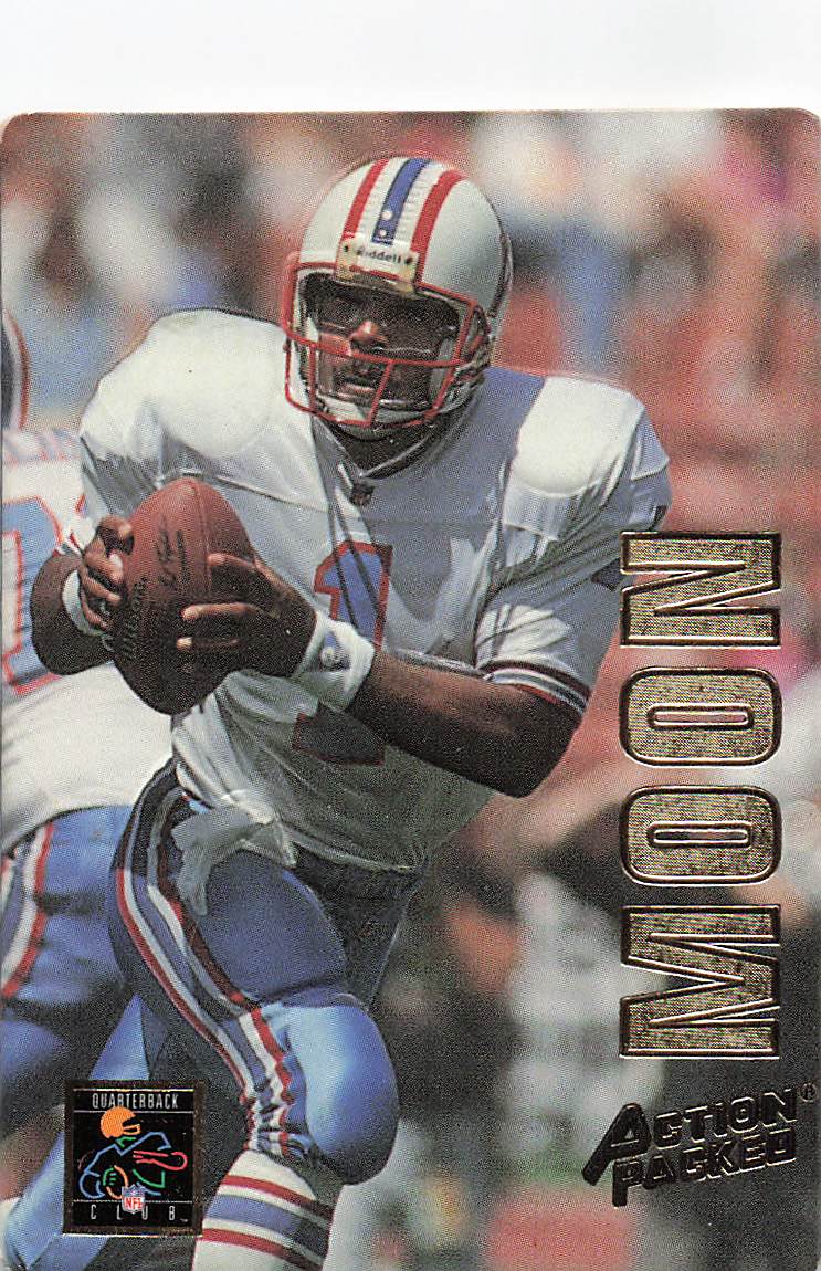 1993 Action Packed Football Quarterback Club Warren Moon #QB14