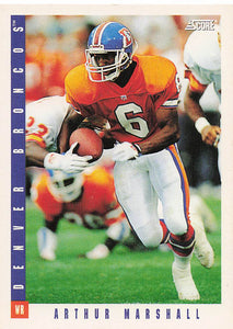 1993 Score Football Arthur Marshall #288 Rookie