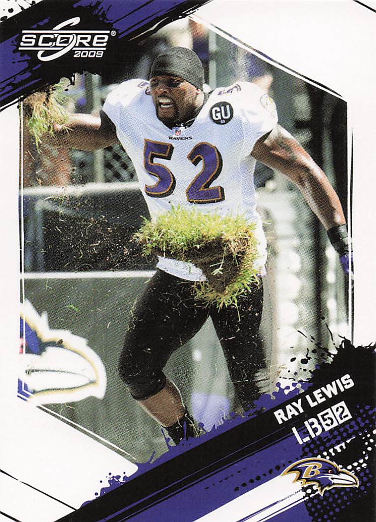 2009 Score Inscriptions Football Ray Lewis #24