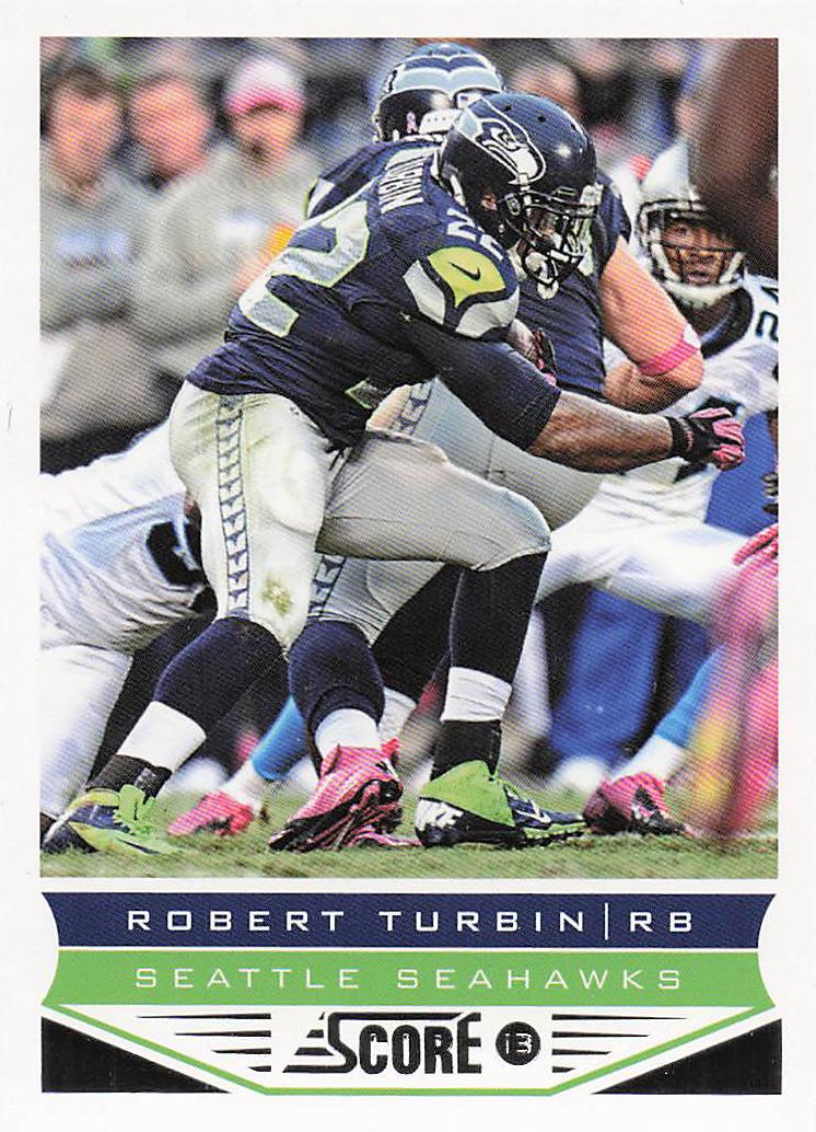 2013 Score Football Scorecard Robert Turbin #197