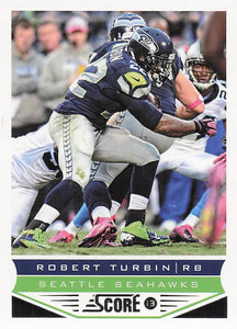 2013 Score Football Scorecard Robert Turbin #197