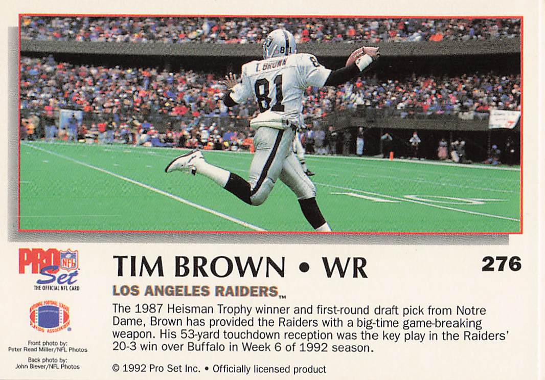 1992 Pro Set Power Football Anthony Miller #280