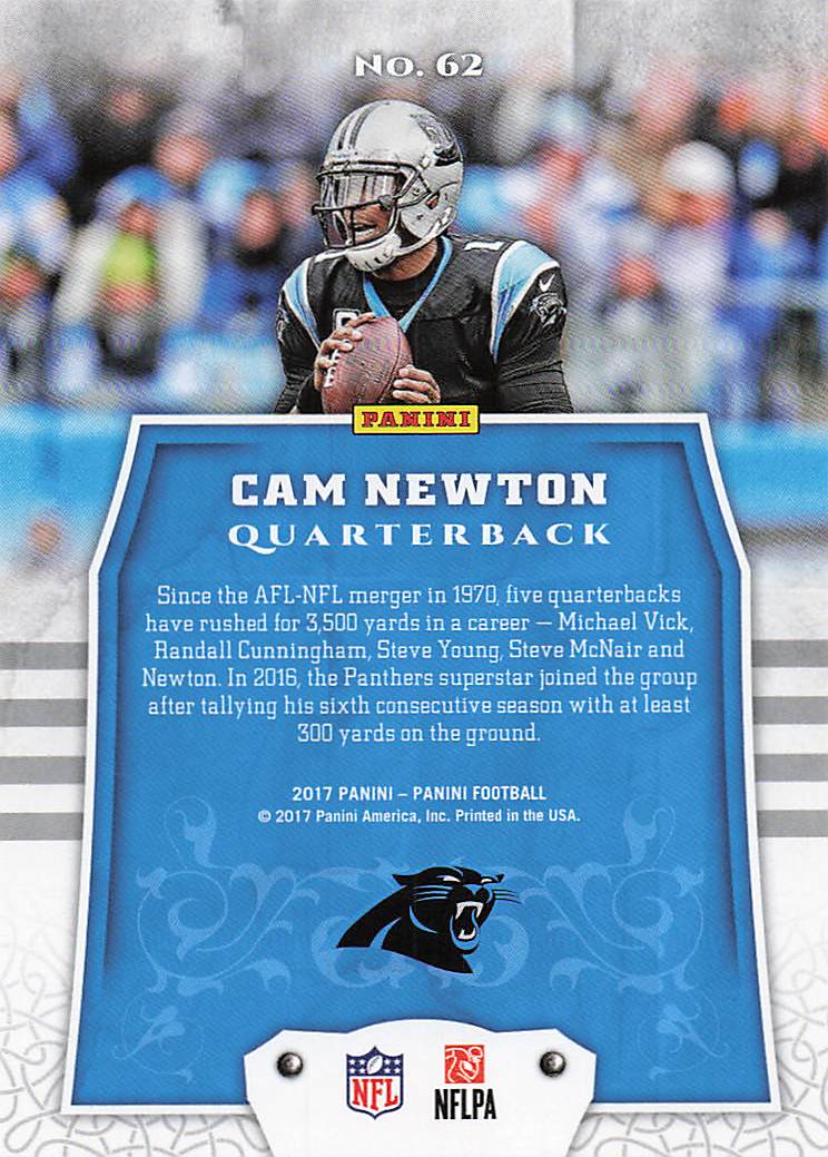 2017 Panini Football Cam Newton #62