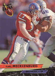 1993 Ultra Football Karl Mecklenburg #116