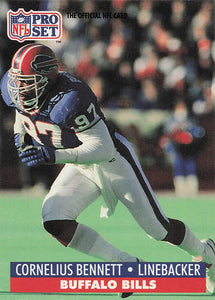 1991 Pro Set Football Cornelius Bennett #74b