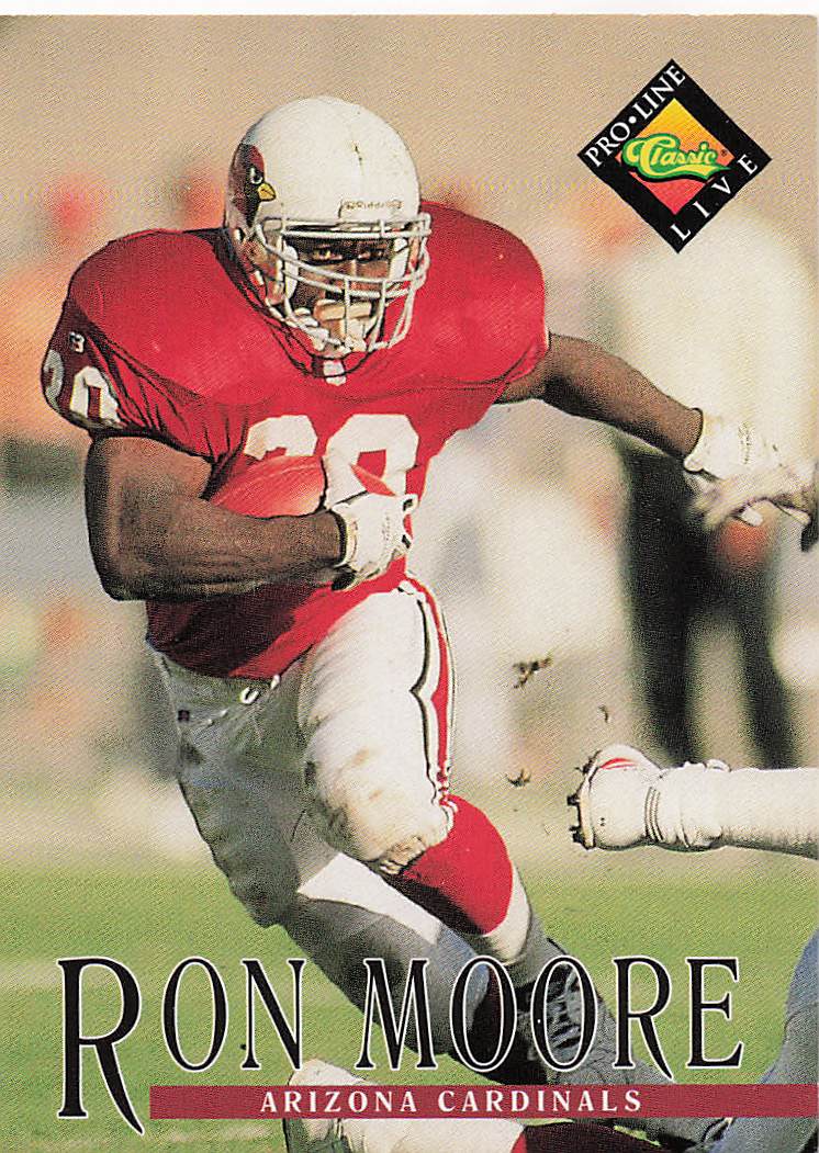 1994 Pro Line Live Football Ron Moore #118