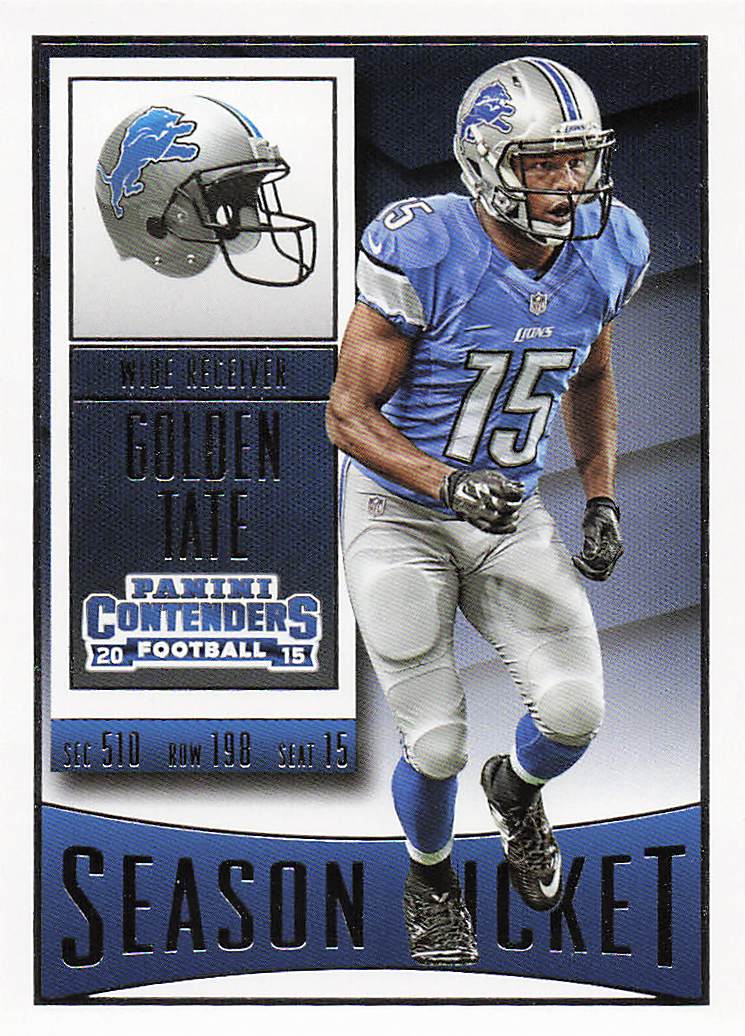 2015 Panini Contenders Football Golden Tate #65