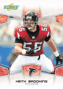 2008 Score Football Scorecard Keith Brooking #15