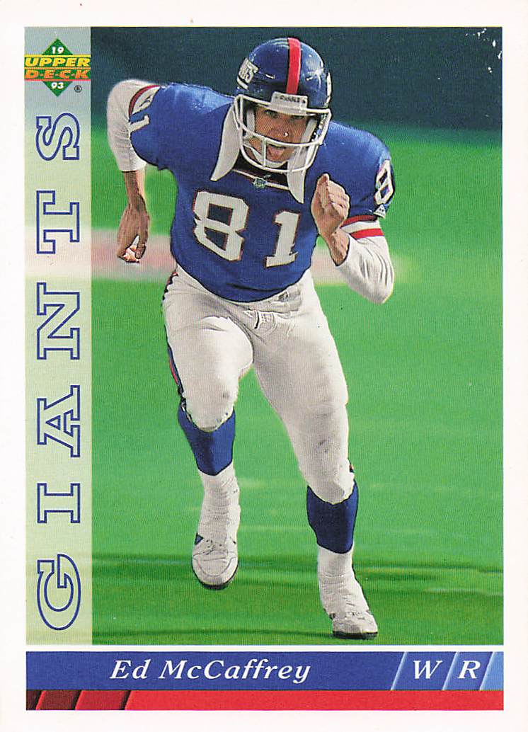 1993 Upper Deck Football Ed McCaffrey #123