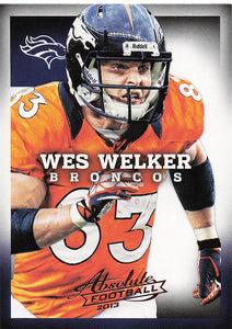 2013 Panini Absolute Football Retail Wes Welker #32