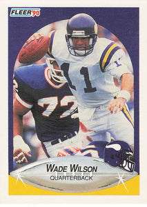 1990 Fleer Football Wade Wilson #108