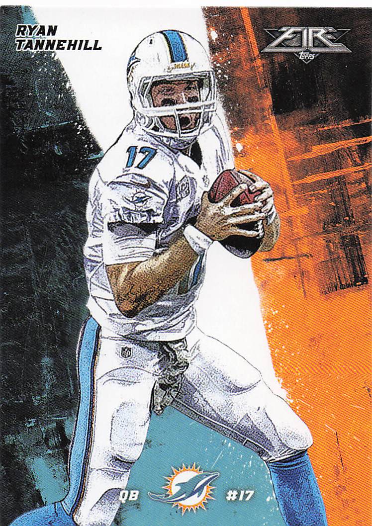 2015 Topps Fire Football Ryan Tannehill #44