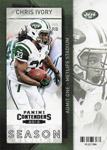 2013 Panini Contenders Football Chris Ivory #57