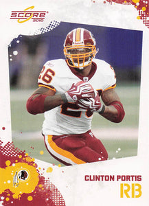 2010 Score Football Clinton Portis #295