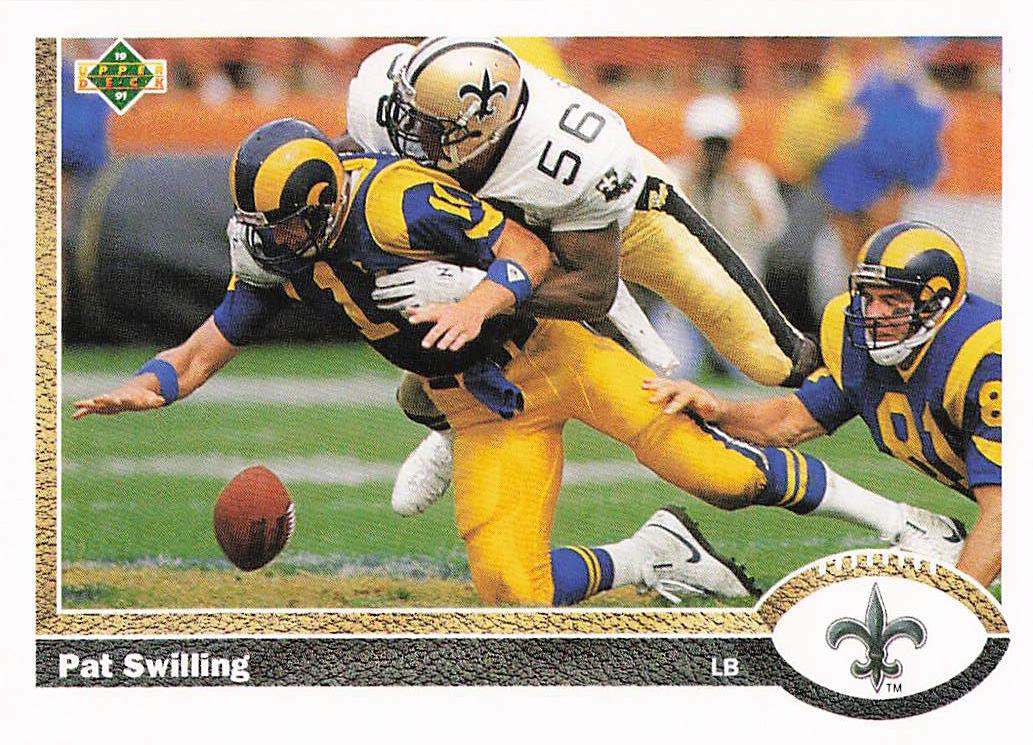 1991 Upper Deck Football Pat Swilling #246c