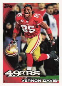 2010 Topps Football Vernon Davis #329