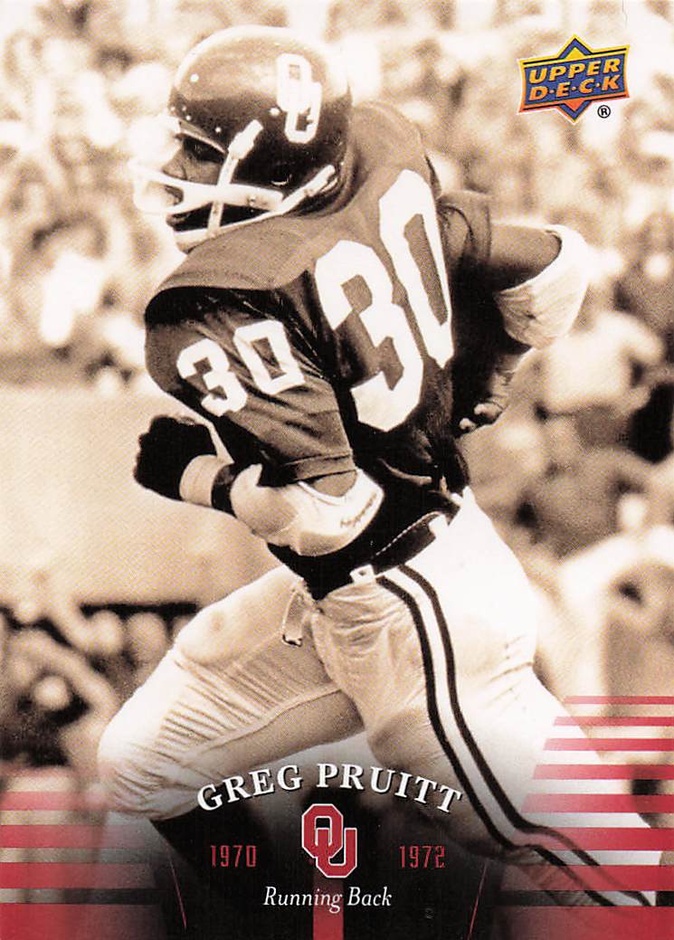 2011 Upper Deck University of Oklahoma Football Greg Pruitt #20