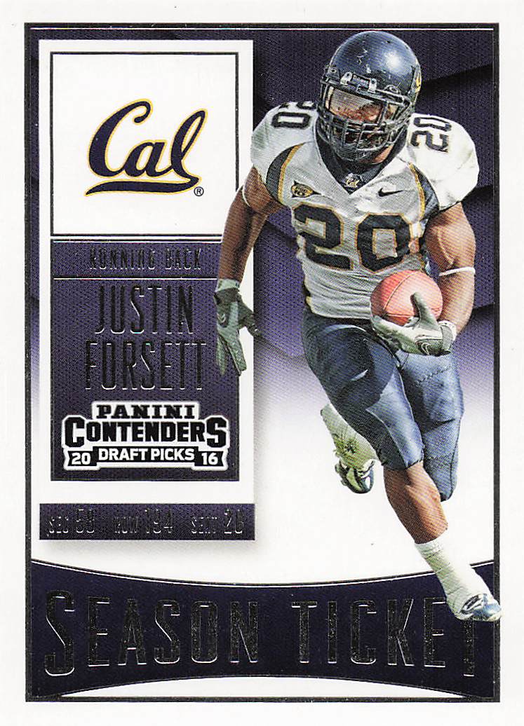2016 Panini Contenders Draft Picks Football Justin Forsett #57