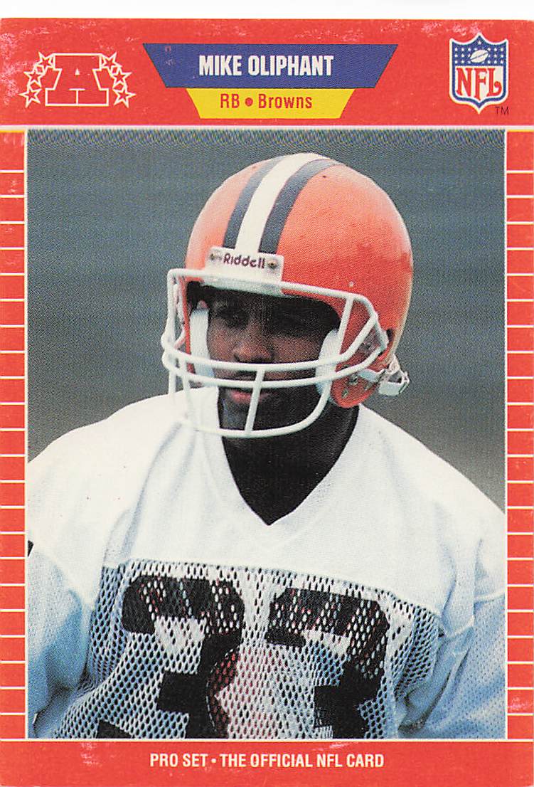 1989 Pro Set Football Mike Oliphant #452 Rookie
