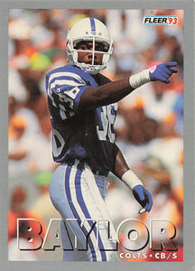 1993 Fleer Football John Baylor #380