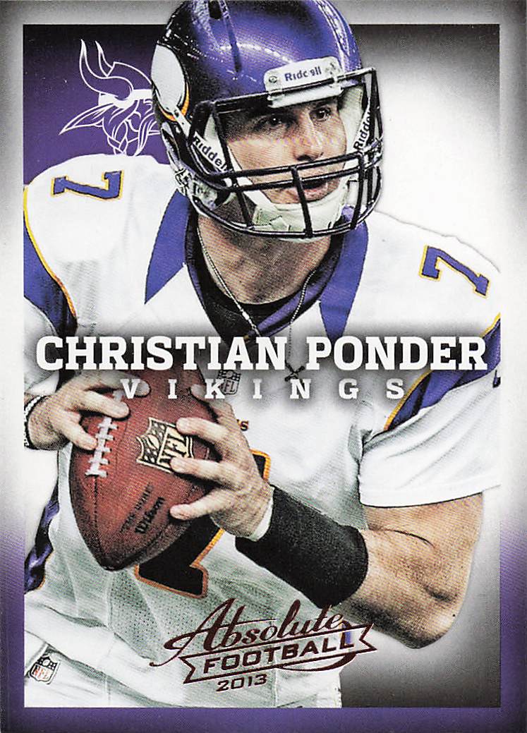2013 Panini Absolute Football Retail Christian Ponder #55