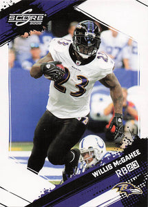 2009 Score Football Willis McGahee #28