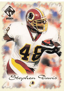 2001 Pacific Private Stock Football Stephen Davis #98