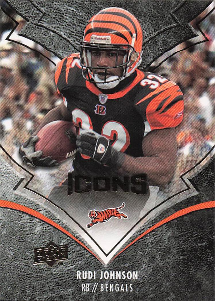 2008 Upper Deck Icons Football Rudi Johnson #21