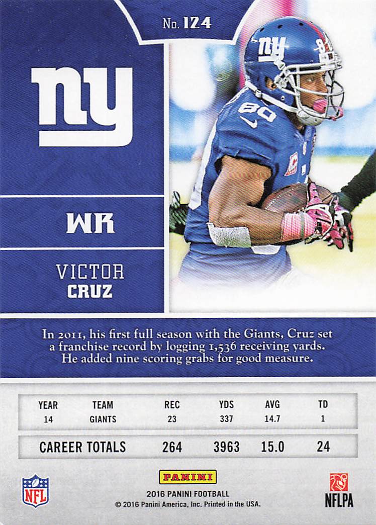 2016 Panini Football Victor Cruz #124