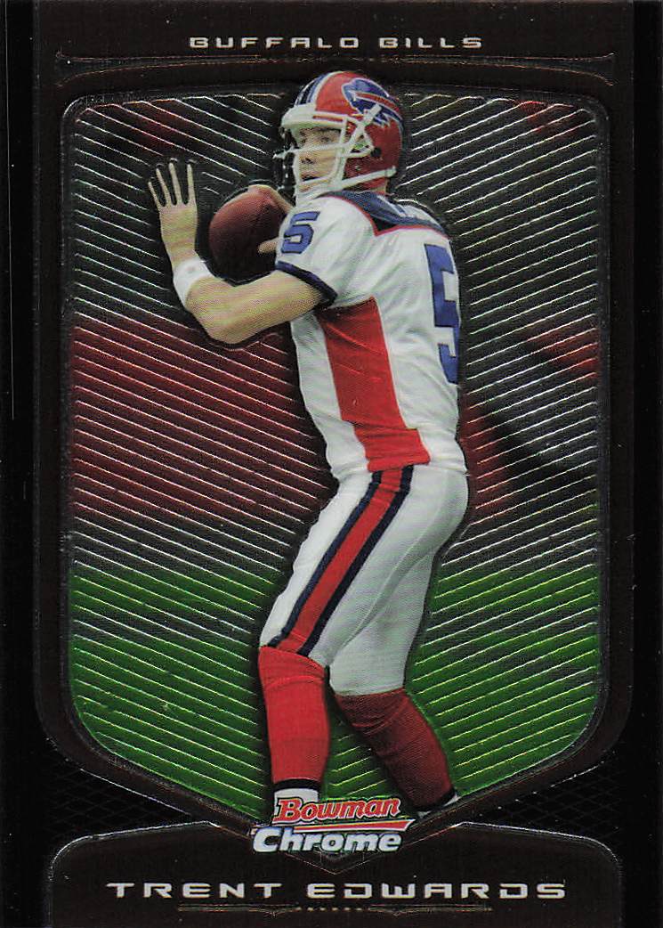 2009 Bowman Chrome Football Trent Edwards #17