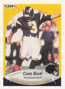 1990 Fleer Football Chris Bahr #303