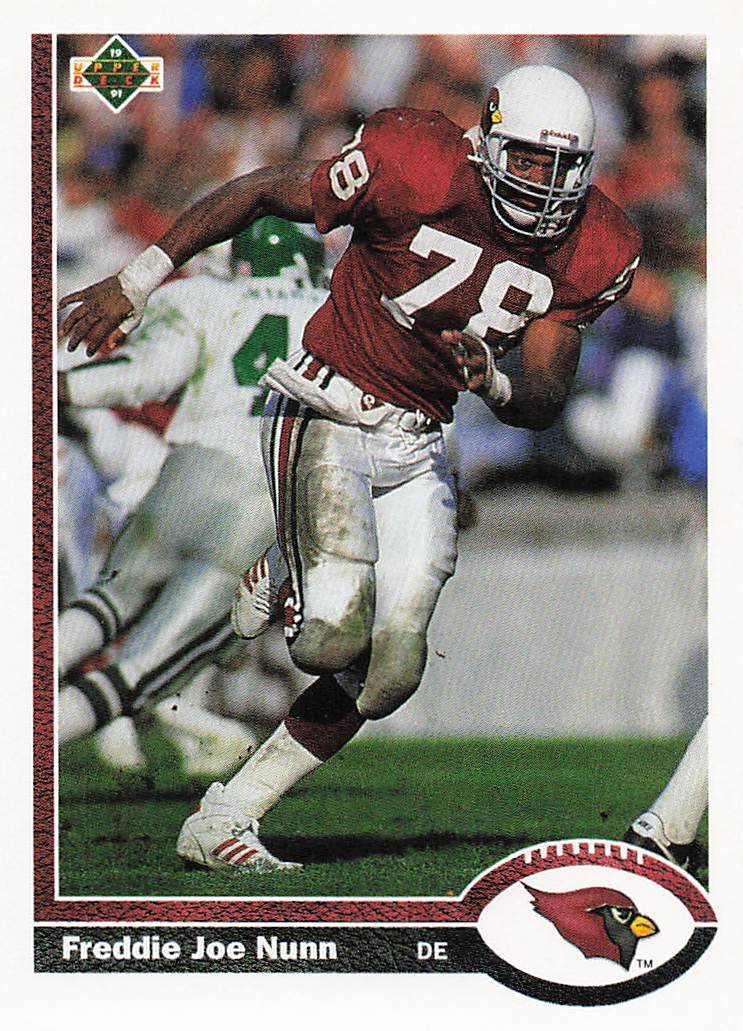 1991 Upper Deck Football Freddie Joe Nunn #201c