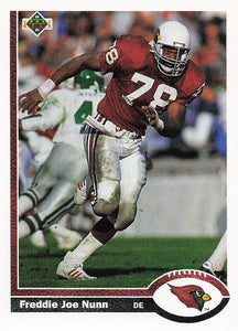 1991 Upper Deck Football Freddie Joe Nunn #201c
