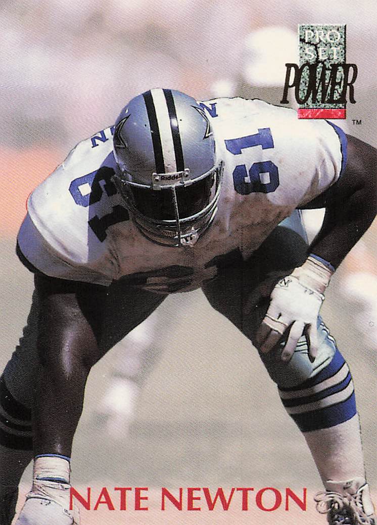 1992 Pro Set Power Football Nate Newton #61
