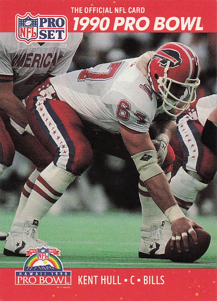 1990 Pro Set Football Kent Hull #345