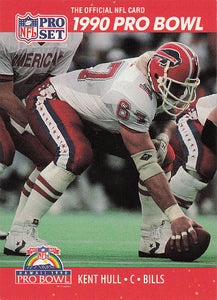 1990 Pro Set Football Kent Hull #345