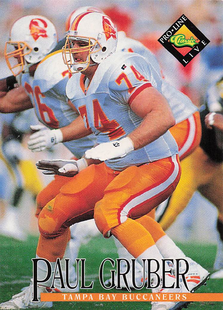 1994 Pro Line Live Football Paul Gruber #234