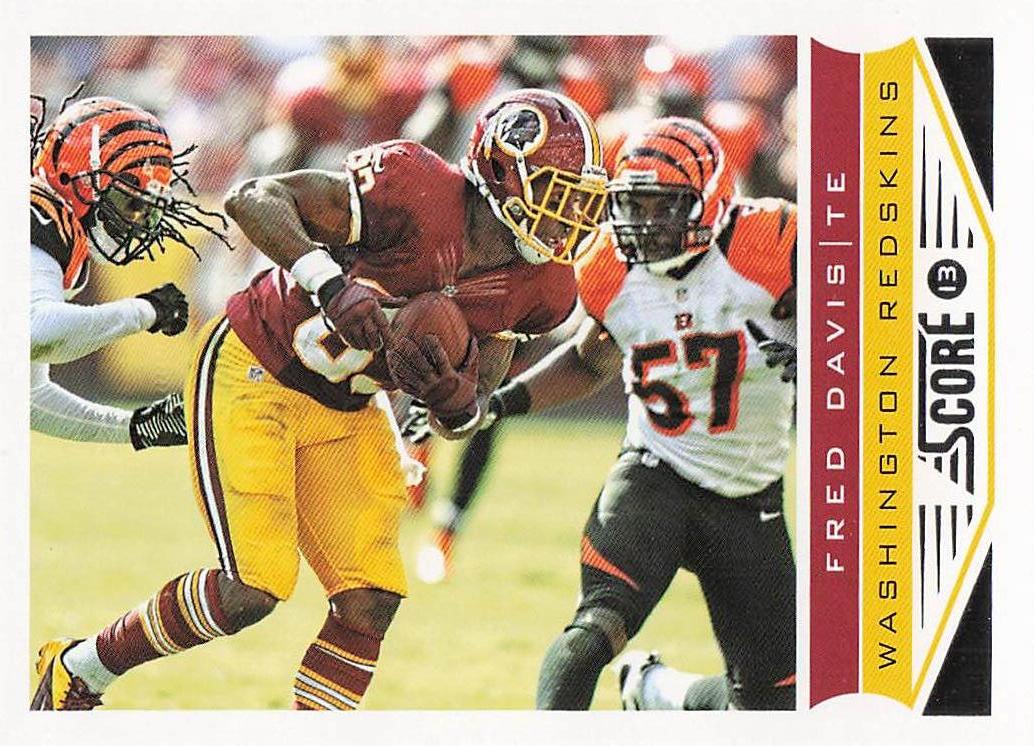 2013 Score Football Fred Davis #218