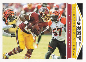 2013 Score Football Fred Davis #218