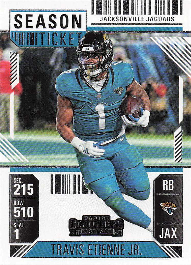 2024 Panini Contenders Football Season Ticket Retail Travis Etienne Jr. #47