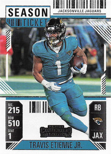 2024 Panini Contenders Football Season Ticket Retail Travis Etienne Jr. #47