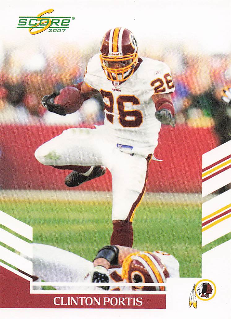 2007 Score Football Clinton Portis #27