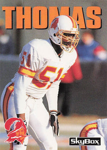 1992 SkyBox Impact Football Broderick Thomas #124