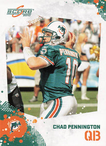 2010 Score Football Chad Pennington #154