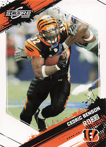 2009 Score Inscriptions Football Cedric Benson #58