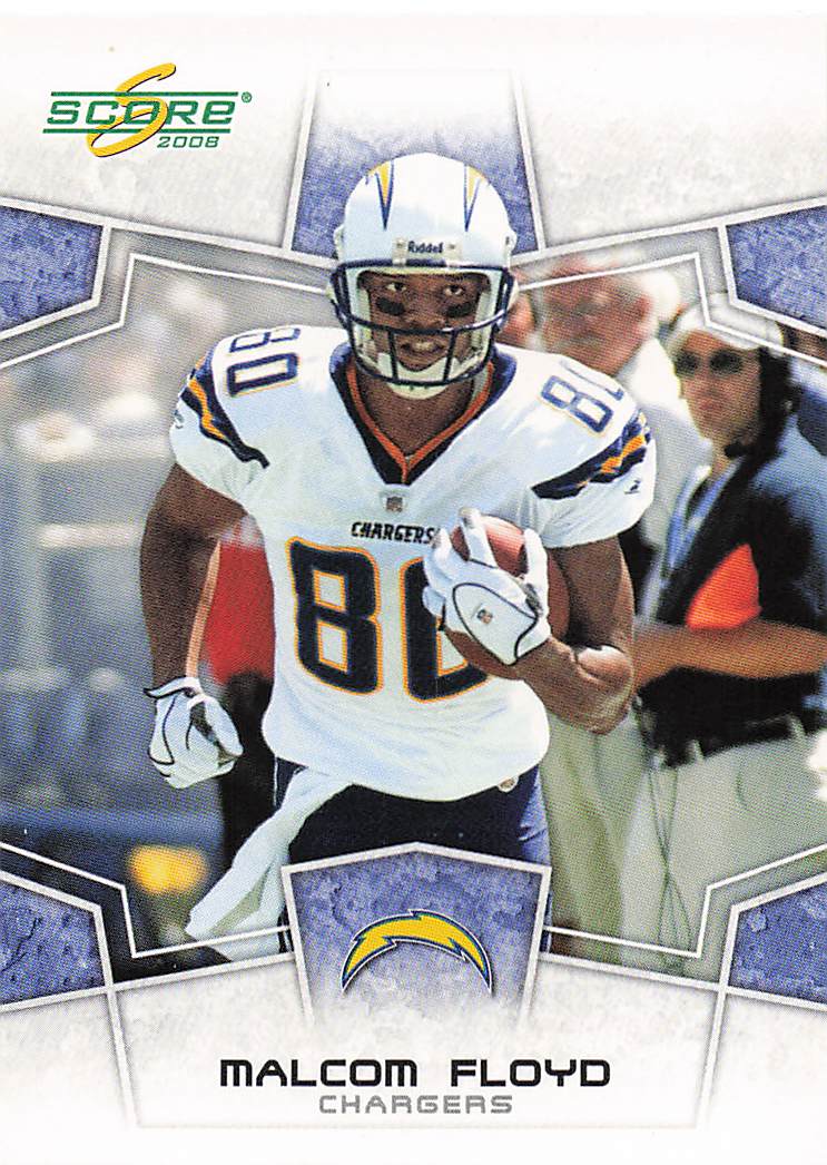 2008 Score Football Scorecard Malcom Floyd #266
