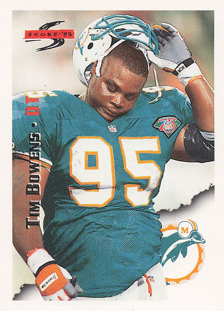 1995 Score Football Tim Bowens #53